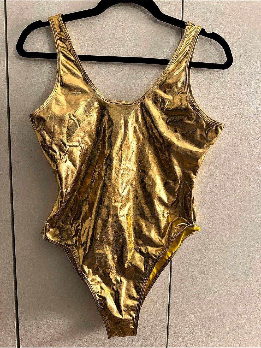 Metallic Gold Leotard Size Medium